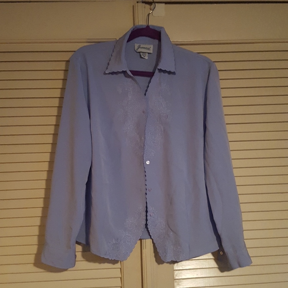 Joanna periwinkle blouse Size L